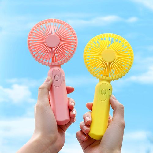 手持風(fēng)扇usb充電迷你小風(fēng)扇桌面兒童學(xué)生宿舍可愛便攜式地?cái)偱l(fā)